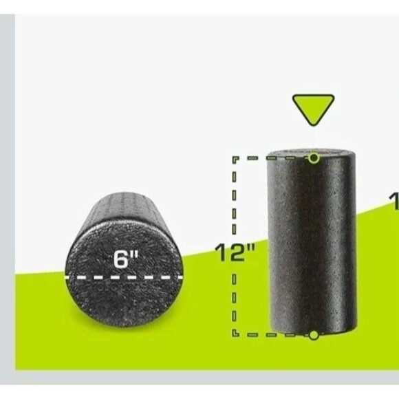 12in High Density Foam Roller Firm Full Body Massage Tool Yoga Pilates - Picture 8 of 9